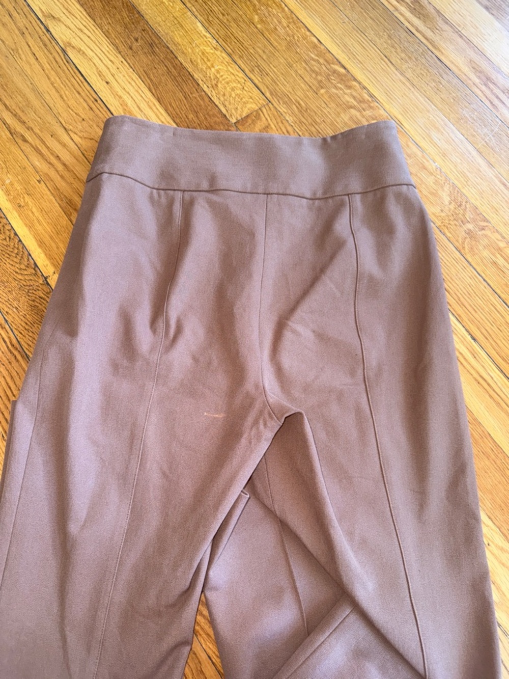Veronica Beard dell pintuck print light Brown Tailored cropped Trouser 6 - Picture 6 of 8